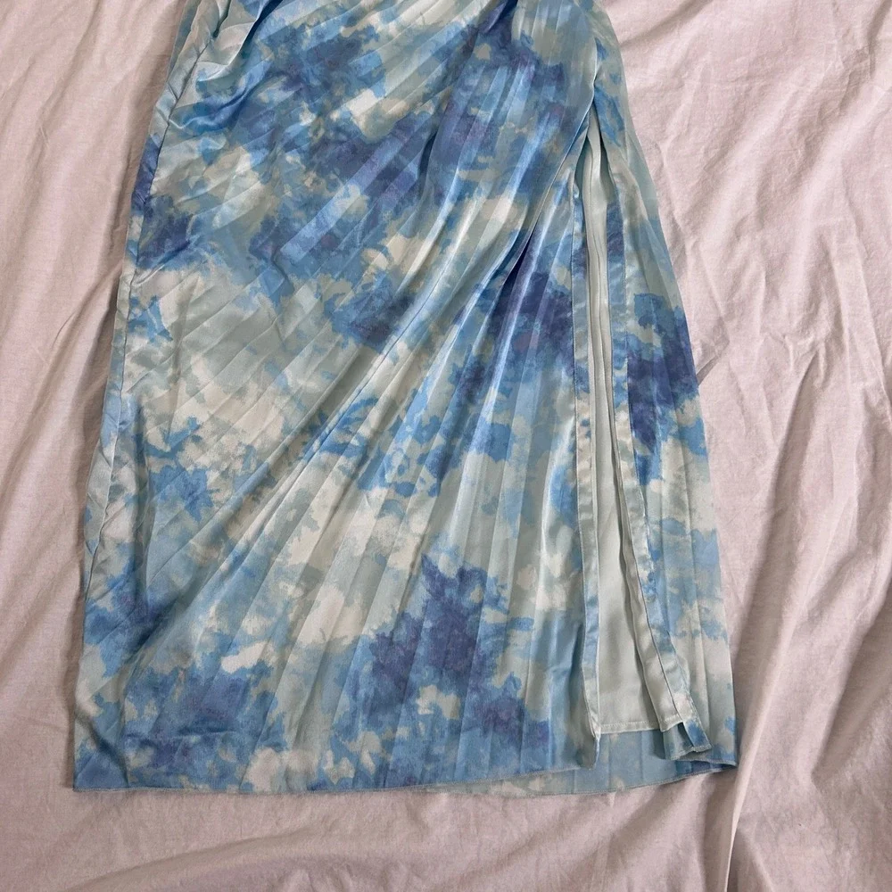 Abercrombie & Fitch NWOT Giselle Pleated One Shoulder Cutout Maxi Dress size SP